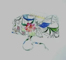 TiniBikini Women White Floral/Leaves Print Bikini Top Size S 00081