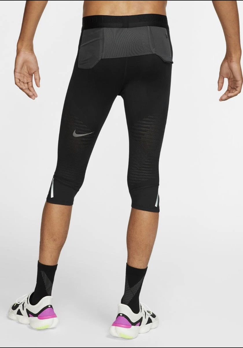 Nike Tech Pack Men's 3/4 Compression Running Tights Black BV5693