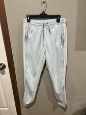Women  s Adidas Terrycloth Sky Blue Joggers Size L EUC End Plastic Waste