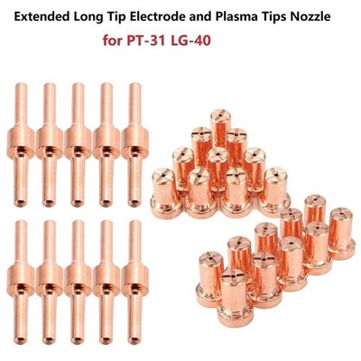 10 * Plasmaspitzen-Düse 10/15 Mm Höhe Elektroden Für PT-31 LG-40 Schneidbrenner