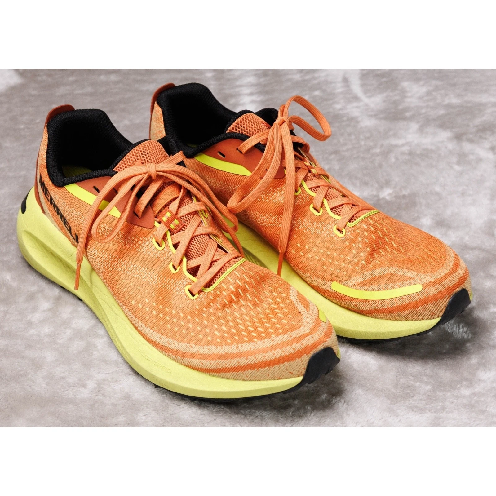 Merrell Morphlite Trail Running Shoes Sneakers Melon Orange Yellow Mens Size 11