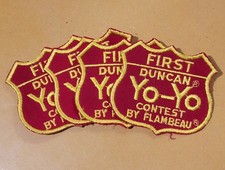 Vintage 1st PLACE DUNCAN YO-YO CONTEST By FLAMBEAU Patch - Award First Yoyo