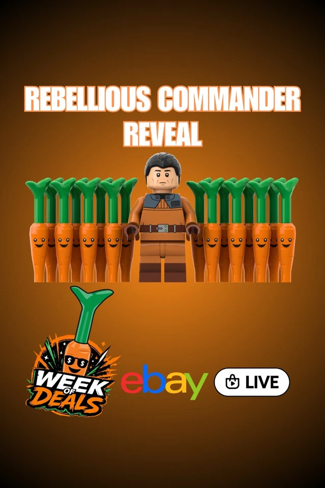 Rebellious Commander Reveal - Individuell bedruckte Minifiguren & Teile🥕