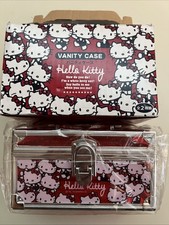 Sanrio Character Hello Kitty Vanity Case 2014 Pink Glitter  New in Box