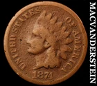 1874 Indian Head Cent - Semi Key  Better Date  No Reserve #J4235