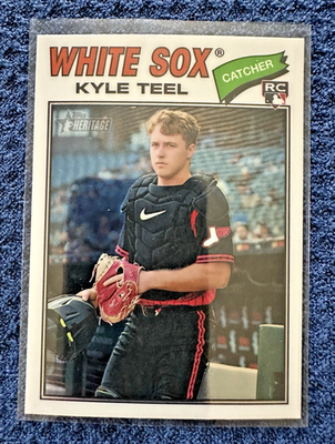 #ad 2026 Topps Heritage Kyle Teel RC Chrome Chicago White Sox #182 $1.99
