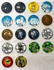 2023 TAZOS POKEMON MEGA EVOLUTION - Full Set 51/51 Pogs Flips Taps PERU