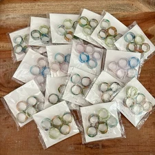 Multicolor Resin Acrylic Ring Wholesale Lot Of 85 Rings R1