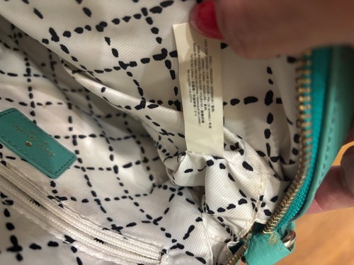 Borsa a tracolla piccola Kate Spade in pelle verde - Foto 8 di 8