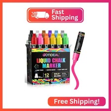 GOTIDEAL Window Markers, Jumbo Chalk Markers for Blackboard