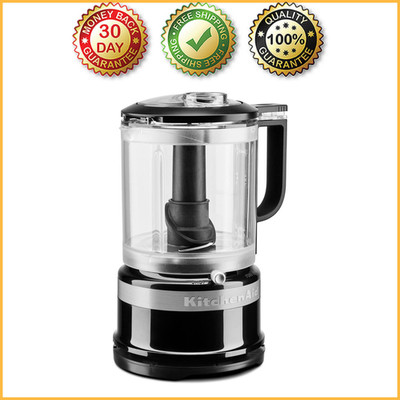 KitchenAid 5-Cup Food Chopper   Blade & Whisk Accessory, Onyx Black