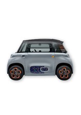 KIT AUTOCOLLANTS BAS DE PORTE (2 COTES) "FUN 6" POUR VOITURE SANS PERMIS ABS