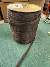 5/8 tubular webbing 250 yards chocolate color