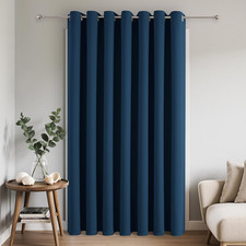 Blackout Patio Sliding Door Curtains 84 Inches Long, Grommet Privacy Room Divide