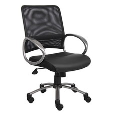 Boss Mesh Back W/ Pewter Finish Task Chair