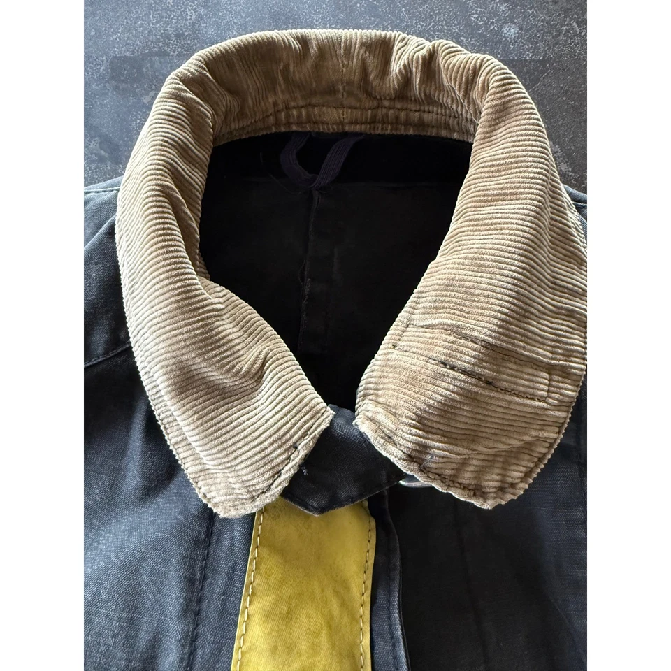 Vintage Globe Fireman's Firefighters KFD Turnout Jacket Black Size 44 Chore Coat - Image 3 of 4