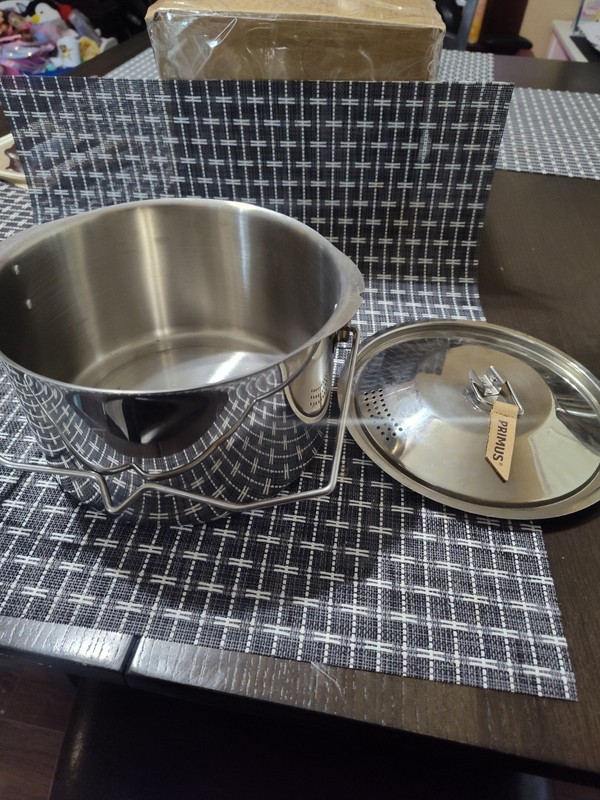 Primus Stainless Steel Stockpot Double Handle With Lid Two-Piece Set Silver