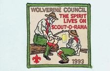 Wolverine Council Scout-O-Rama Patch 1993 Boy Scouts BSA