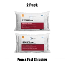 (2 pack) Mainstays™ Memory Foam Cluster Bed Pillow, Standard Queen