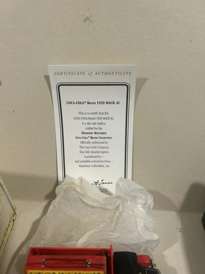 1920 Mack Coke Truck Matchbox Models of Yesteryear AC Coca-Cola YPC03 1:43 - Image 2 of 4