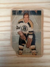 1953-54 Parkhurst #100 Bill Quackenbush - Boston Bruins (invF1)