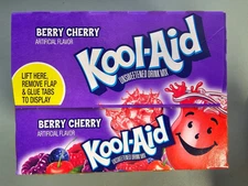 48 Packets Kool-Aid Berry Cherry Flavor Caffeine Free Soft Drink Mix -.17oz