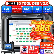 2026 USED XTOOL Scanner D8S V2.0 Auto Diagnos...