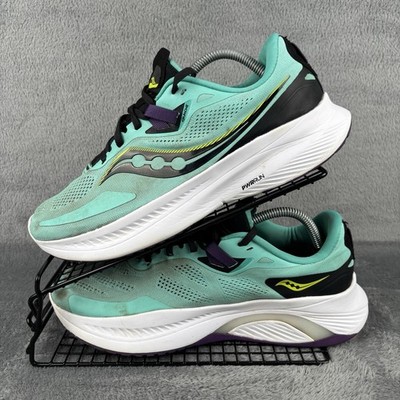 Saucony Guide 15 Turnschuhe Damen UK 9 Laufen Fitnessschuhe cool mint acid