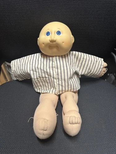 Vintage Cabbage Patch Kids Doll -  Preemie - Coleco - Blue Eyes Bald