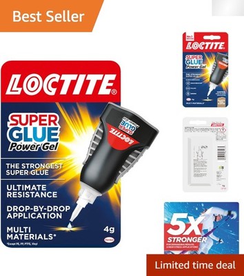 3g Super Glue Gel with Precise Nozzle - Flexible, Quick Bonding, No-Clog Formula