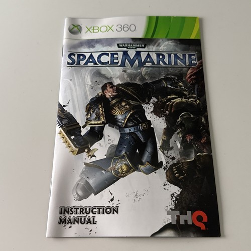 Warhammer 40.000 40k Space Marine Xbox 360 Videojuego Manual PAL - Imagen 4 de 7
