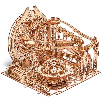 Wood Trick Wooden Marble Run Electric Motorized - 3D Wooden Puzzles for Adult...