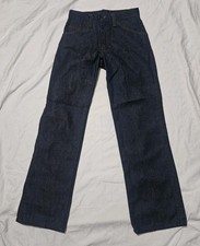 Vintage 70s 80s Kids Dark Wash Denim Jeans Waist 23 By 26 Inches