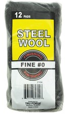 STEEL WOOL 12PC 0 FINE LARGE PADS