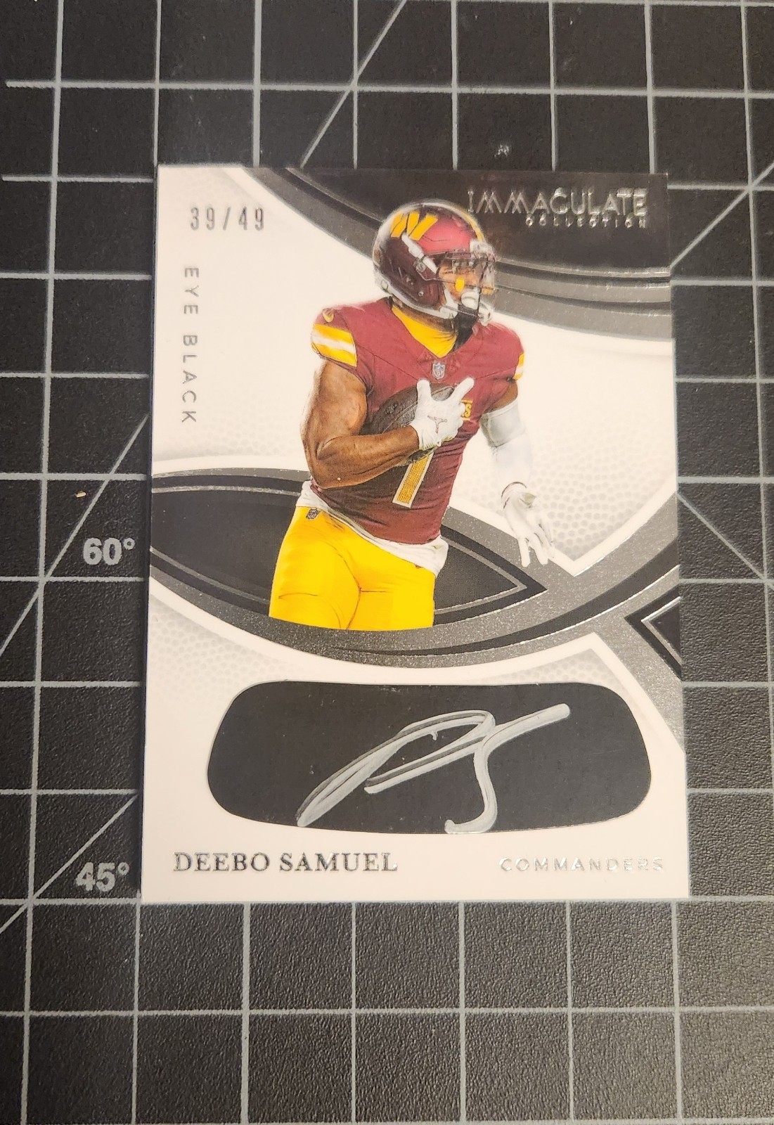 2025 Immaculate Eye Black DEEBO SAMUEL Auto 39/49 Commanders #IEB-DSL