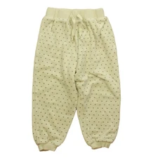 Quincy Mae Velour Relaxed Sweatpant Polka Dot Bottoms Size 4-5 Years