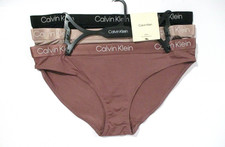Calvin Klein women's Bikini stretch shiny panties size Medium 3 pair
