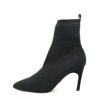 Buffalo Damen Sock Boots Stiefelette schwarz Atmungsaktiv Stiefeletten EU 39