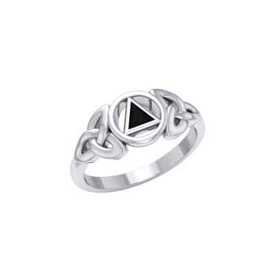 Addiction Recovery Rings AA Recovery 925 Sterling Silver Ring Alcoholics Anonymous Symbolic ...