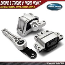 3pcs Engine Motor Transmission Mount Torque Strut Mount For Vw Jetta Passat 3pcs Engine Motor Transmission Mount Torque Strut Mount For Vw Jetta Passat