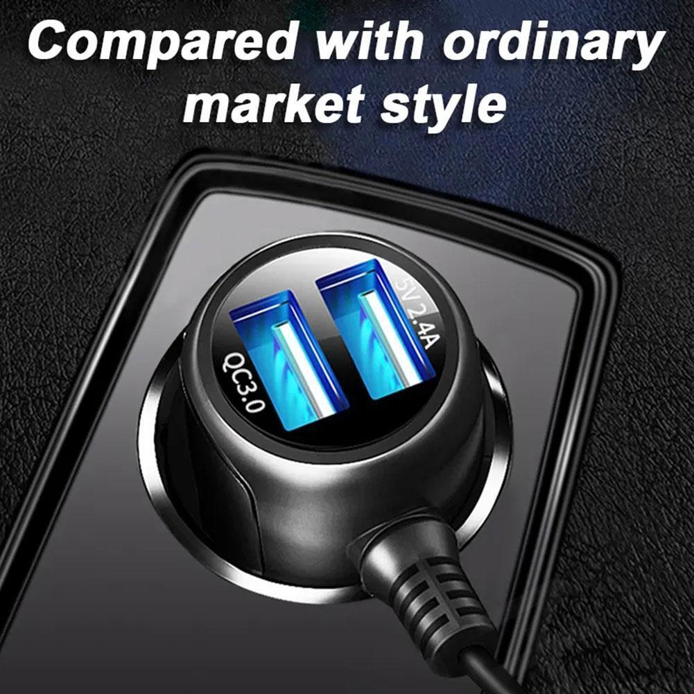 Dash Cam Mini USB Car Charger Power Cord for DVR GPS P8-image