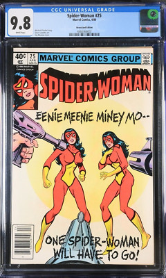 Spider-Woman #25 CGC 9.8 NEWSSTAND 1980 JIM MOONEY ART Bronze Age   cgc