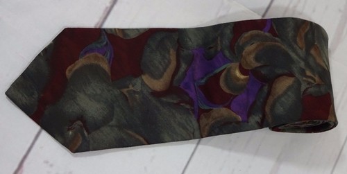 Corbata Etienne Aigner Estampado Floral Color Mezclado 59" Largo - Imagen 2 de 4