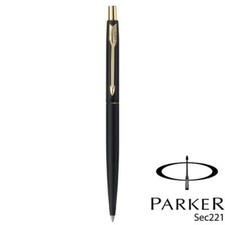 PERSONALISED ENGRAVED PARKER CLASSIC MATTE BLACK GOLD BALL POINT PEN