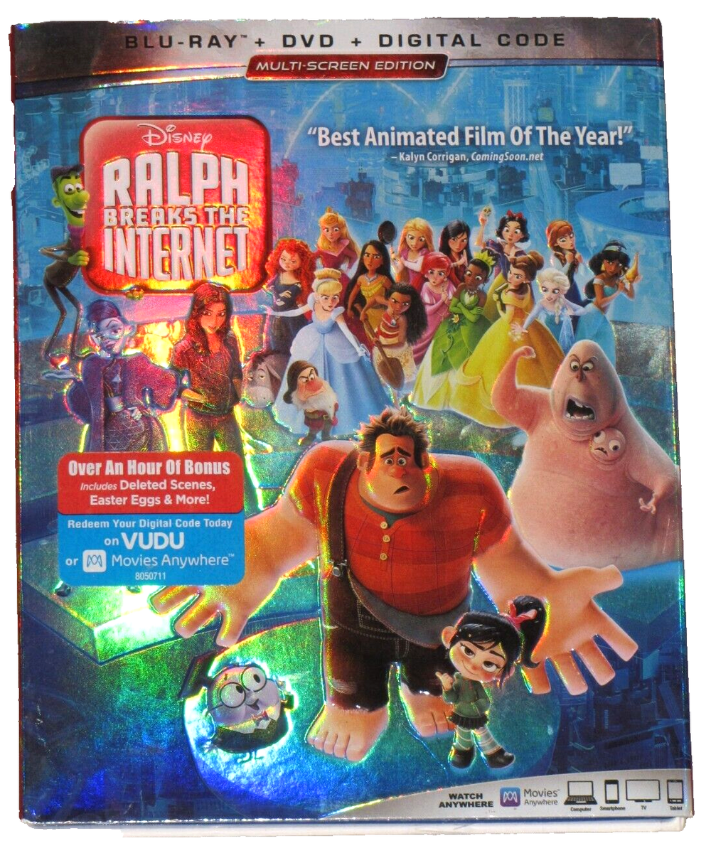 Ralph Breaks The Internet Blu-ray + DVD + Digital Code 2018