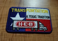 HEB H-E-B Grocery Store Transportation Patch "A Texas Tradition" Vintage Patch