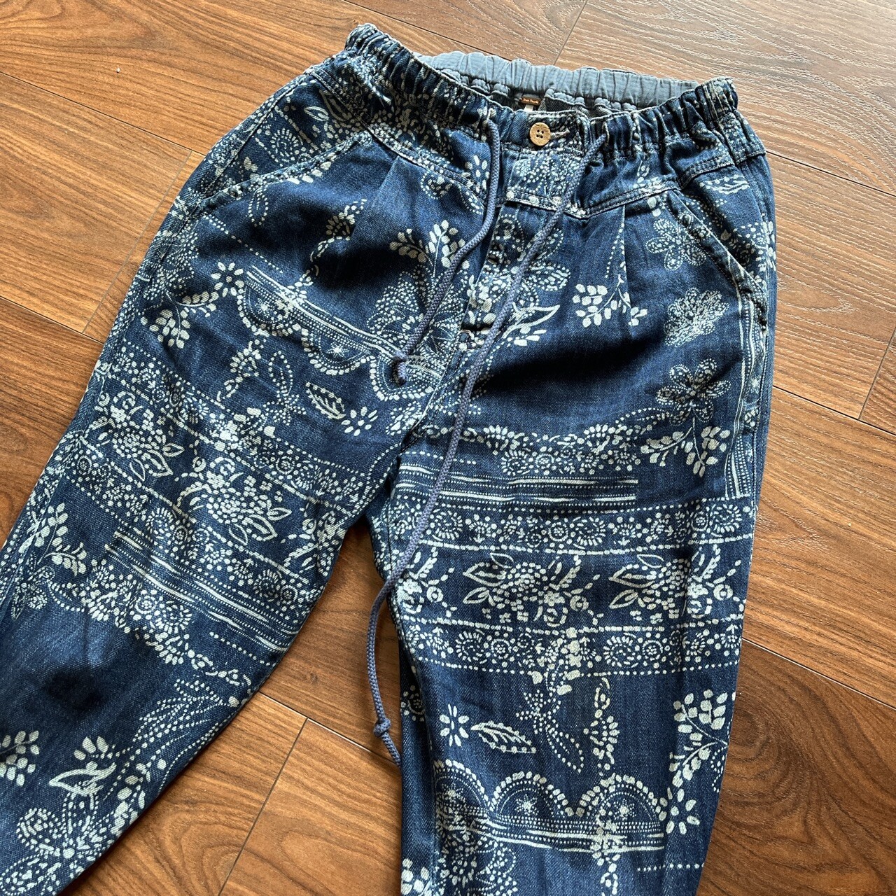 Free People High-waisted Printed Utility Jeans - Small -New Without Tags RRP£140 image 5