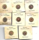 Lot Of 8 U.S. Wwii Era Regimenta Lapal Pins-Screw Back On Original Card(Usi 700)