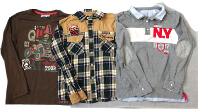 Bekleidungspaket Jungen Shirt Poloshirt ''NKY CHEROKEE OKAÏDI'' Größe 10 Jahre