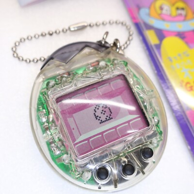 Tamagotchi Mesutchi Clear ver w/ Outer Package Manual Bandai In Stock